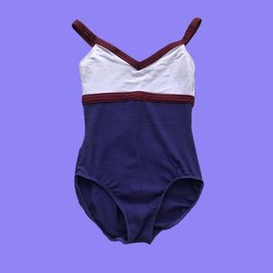 Vintage color block leotard